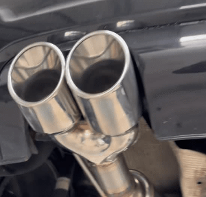 Angled Stainless-Look Exhaust Tip